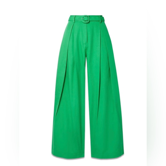 FARM Rio Pants - Farm Rio Green Wide-Leg Trousers NWTs sz S